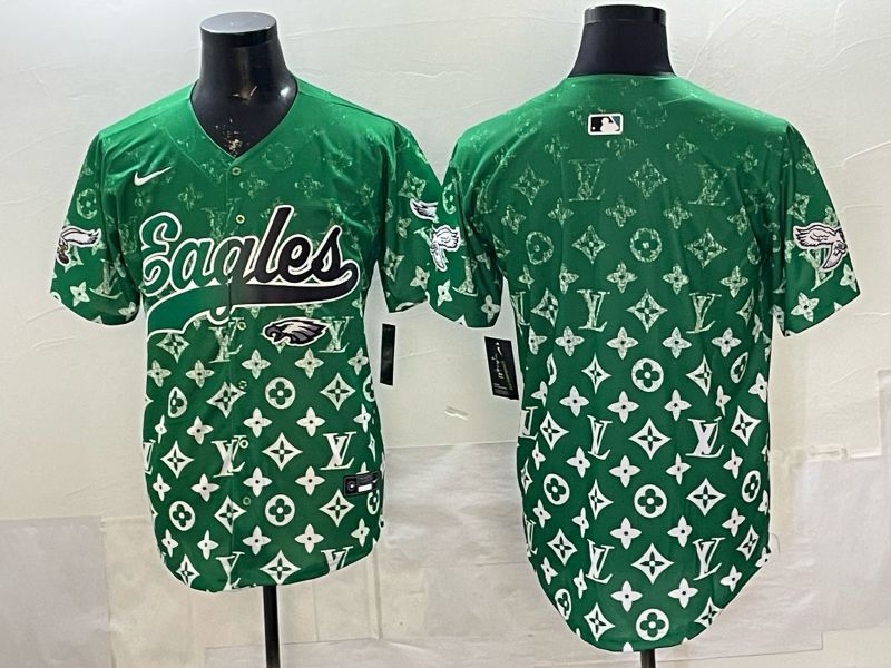 Men 2026 Philadelphia Eagles Blank Green Nike Limited NFL Jersey style 0002->philadelphia eagles->NFL Jersey